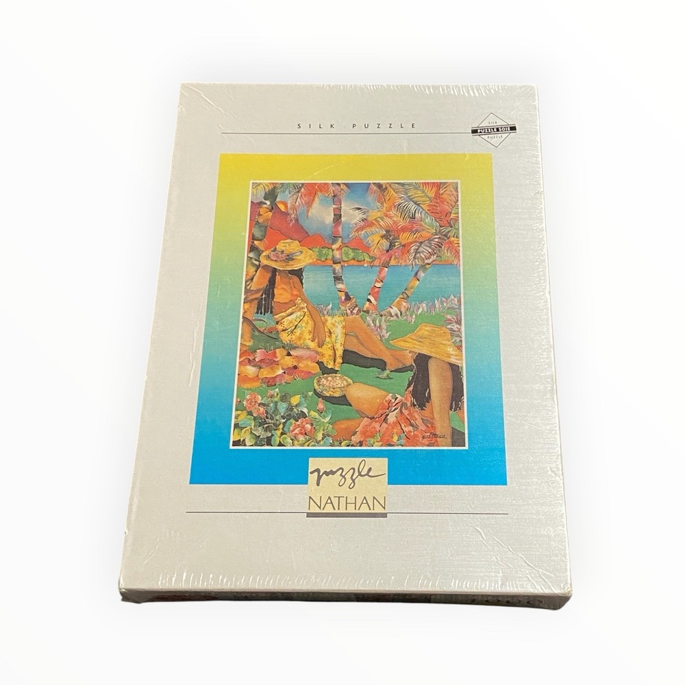 Jeux Nathan Moorea Days 1000 Piece Silk Puzzle Sealed Vintage 1997